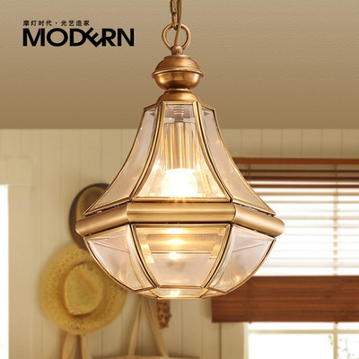 摩燈時(shí)代美式玄關(guān)單頭小吊燈 融合歐式創(chuàng)意與現(xiàn)代實(shí)用的家居照明杰作